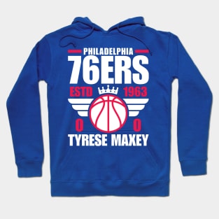 Philadelphia 76ERS Maxey 0 Basketball Retro Hoodie